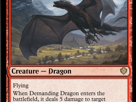 Demanding Dragon [Starter Commander Decks] Online