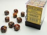 Chessex Lustrous 12mm d6 Gold Siver (36) Hot on Sale