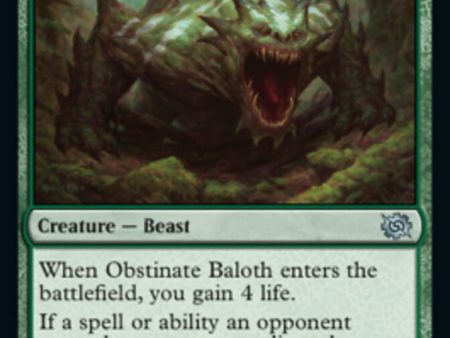 Obstinate Baloth [The Brothers  War] Cheap