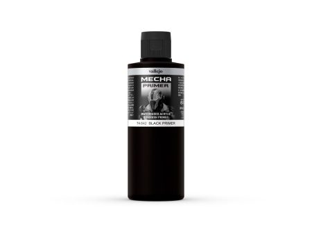 Vallejo Mecha Colour - Black Primer 200ml Supply