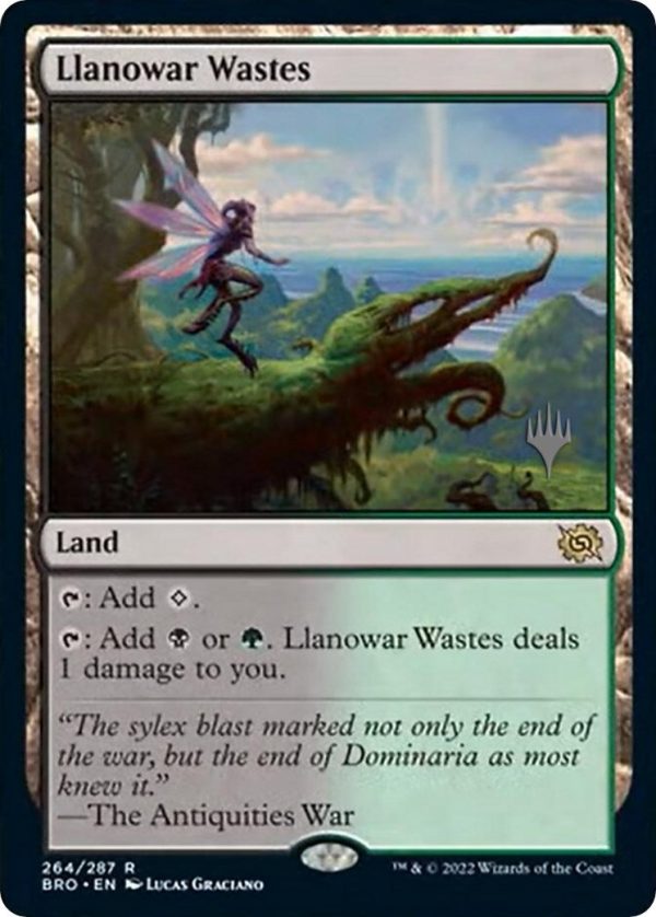 Llanowar Wastes (Promo Pack) [The Brothers  War Promos] For Discount