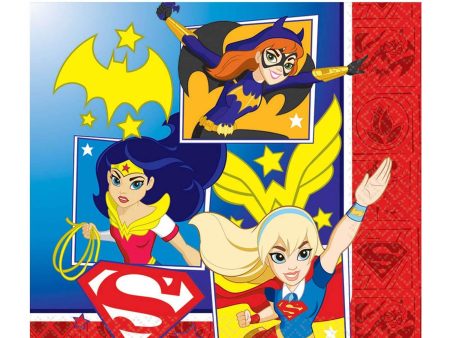 DC Superhero Girls Lunch Tissues 16pcs on Sale