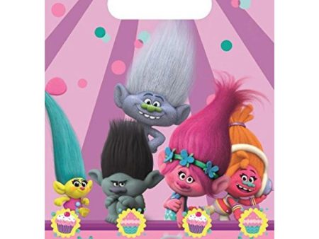 Trolls Party Bags 6pcs For Discount