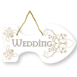 Rustic Wedding Directional Sign Hot on Sale