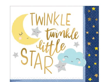 Baby Shower - Twinkle Little Star Lunch Tissues 16pcs For Cheap