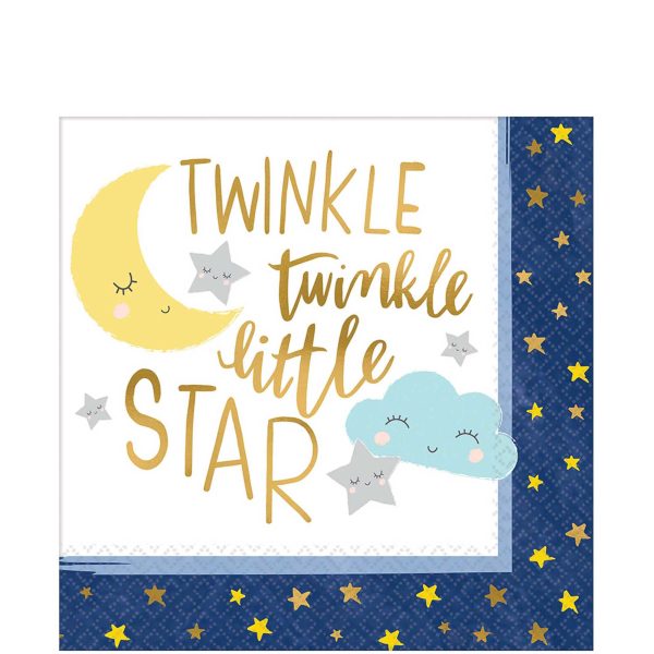 Baby Shower - Twinkle Little Star Lunch Tissues 16pcs For Cheap