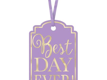 Lavender Best Day Ever Tags 25pcs Cheap