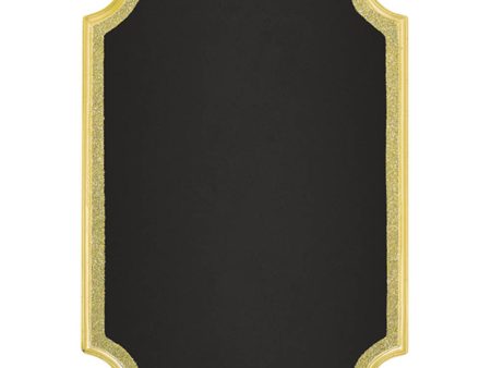 Gold Easel Glitter Chalkboard Sign 9in x 7in Supply