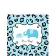 Baby Shower - Sweet Safari Boy Beverage Tissues 36pcs For Cheap