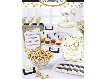 Eat, Drink & Be Married Buffet Decorating Kit Discount