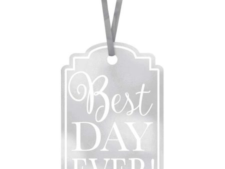 Silver Best Day Ever Tags 25pcs Cheap