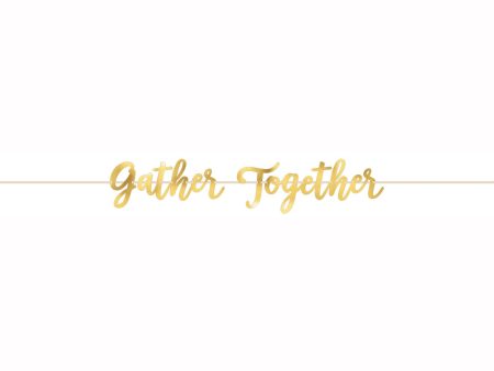 Gather Together Foil Banner 12ft Cheap